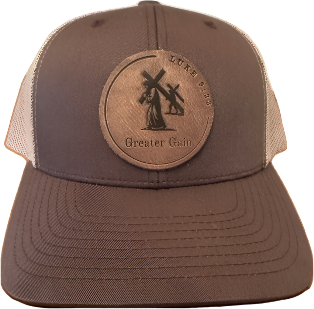 Brown/Khaki Retro Trucker Mesh Hat