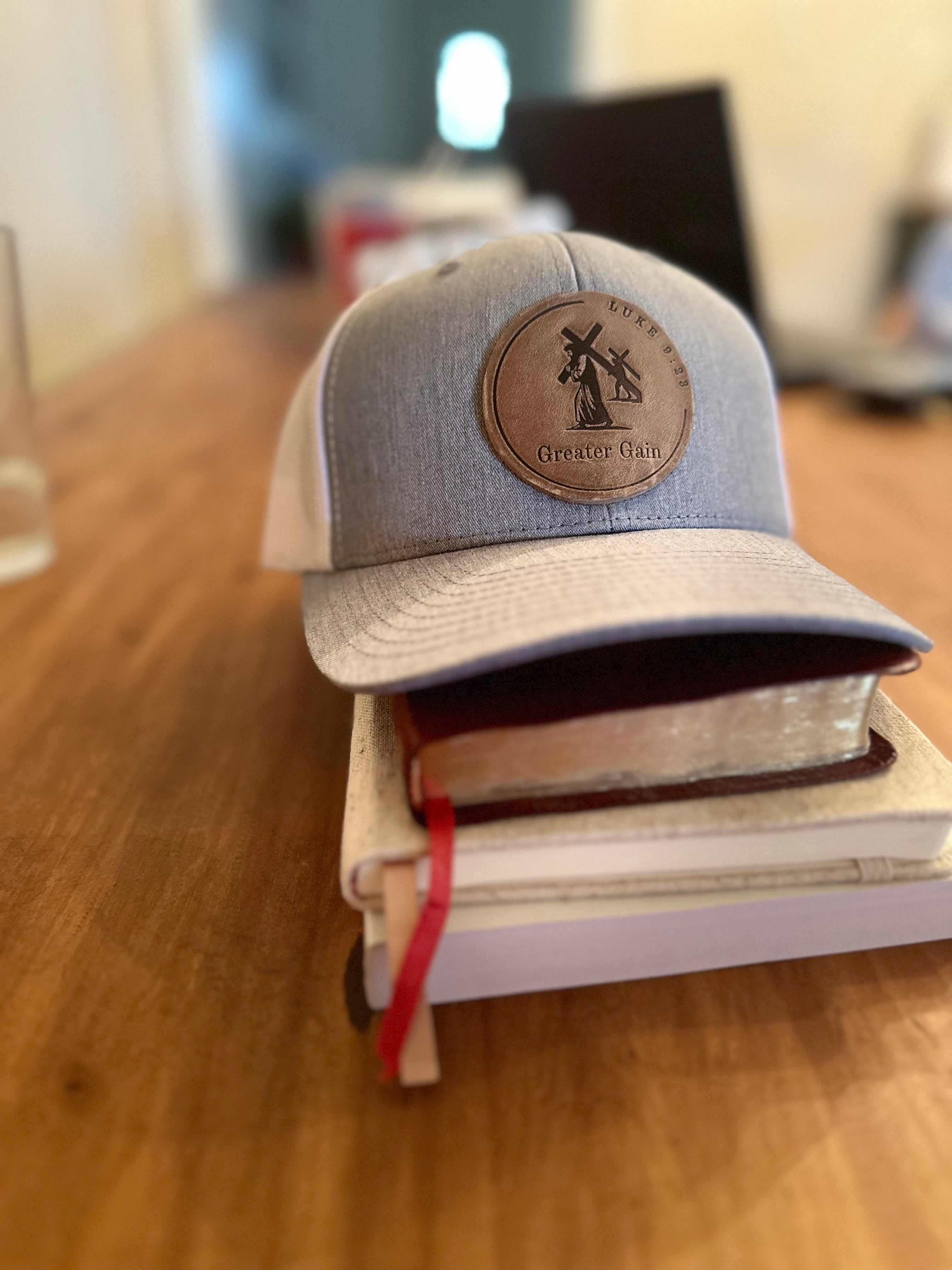 Heather Grey/White Retro Trucker Mesh Hat