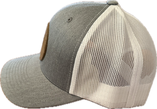 Heather Grey/White Retro Trucker Mesh Hat