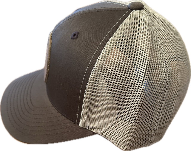 Brown/Khaki Retro Trucker Mesh Hat